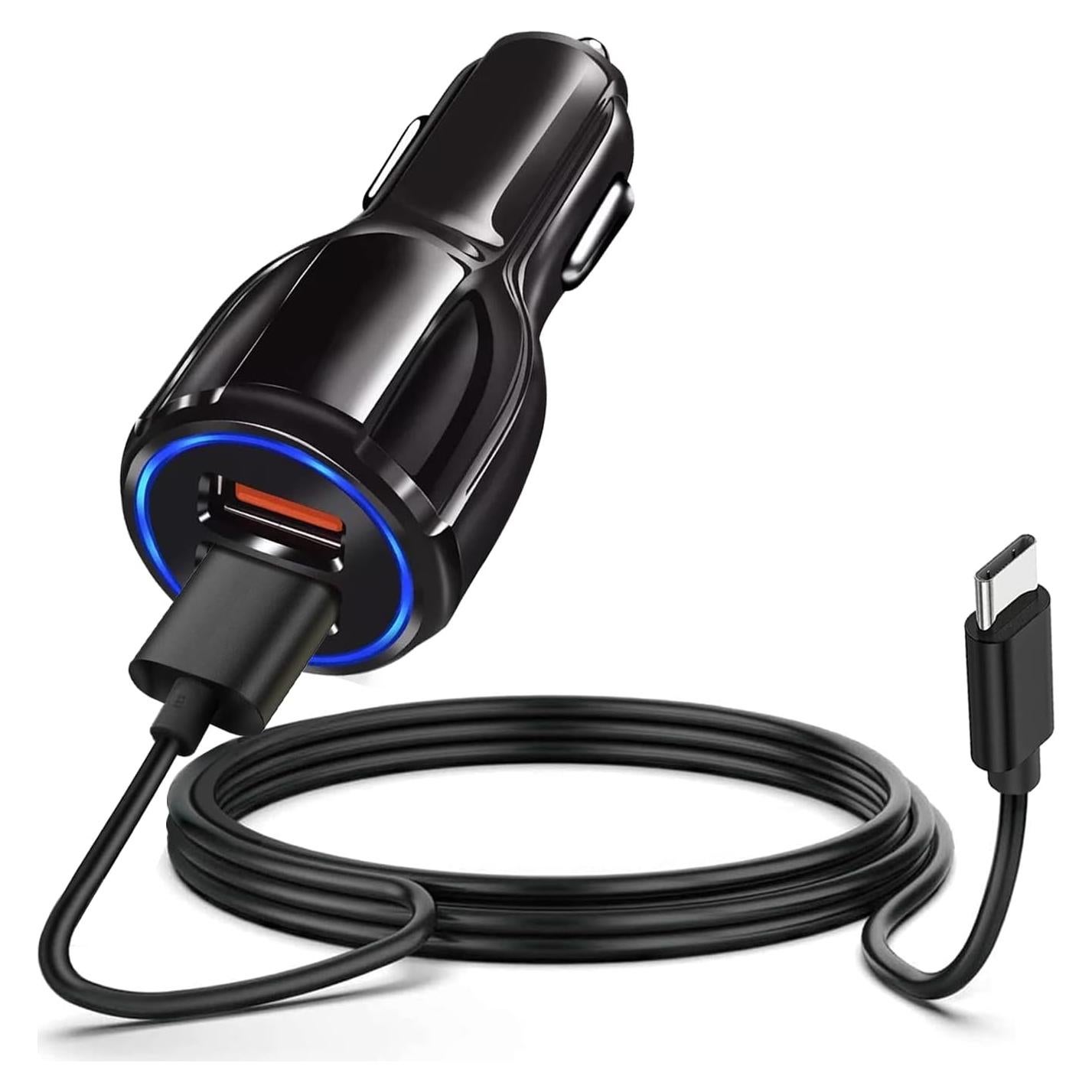 Cargador Rápido de Coche USB Tipo C WZHENB 10W 1.5m