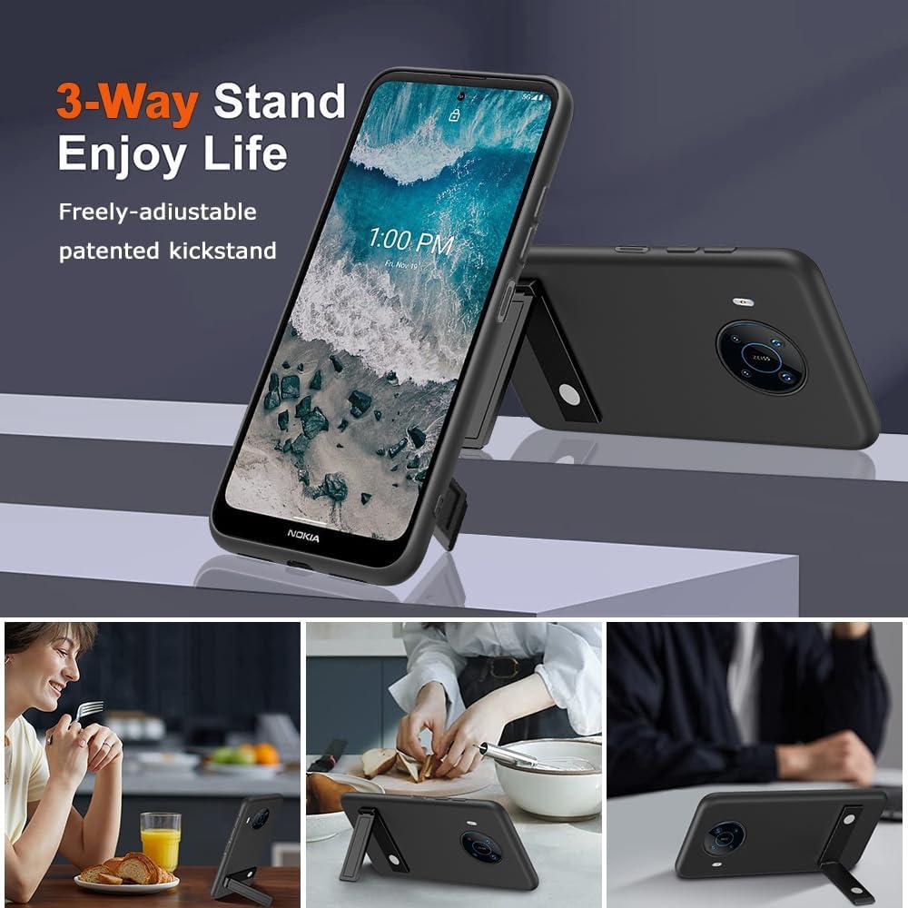 Funda para Nokia X100 5G con Soporte y Protector de Pantalla
