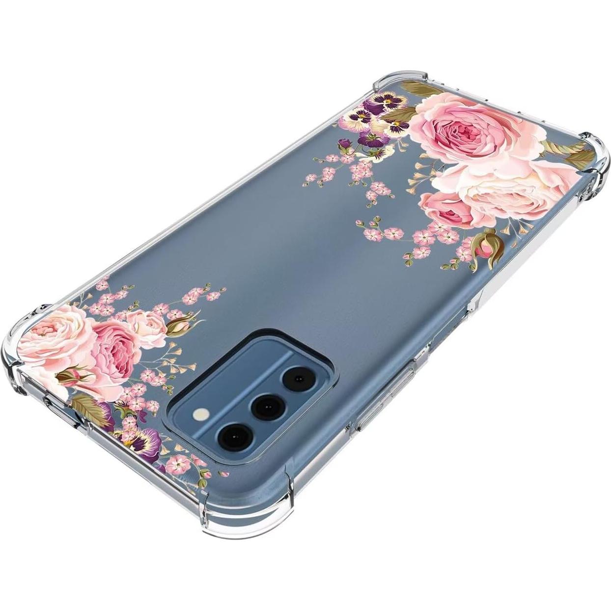 Funda TPU Rosa Floral para Nokia C300 - Protección Premium