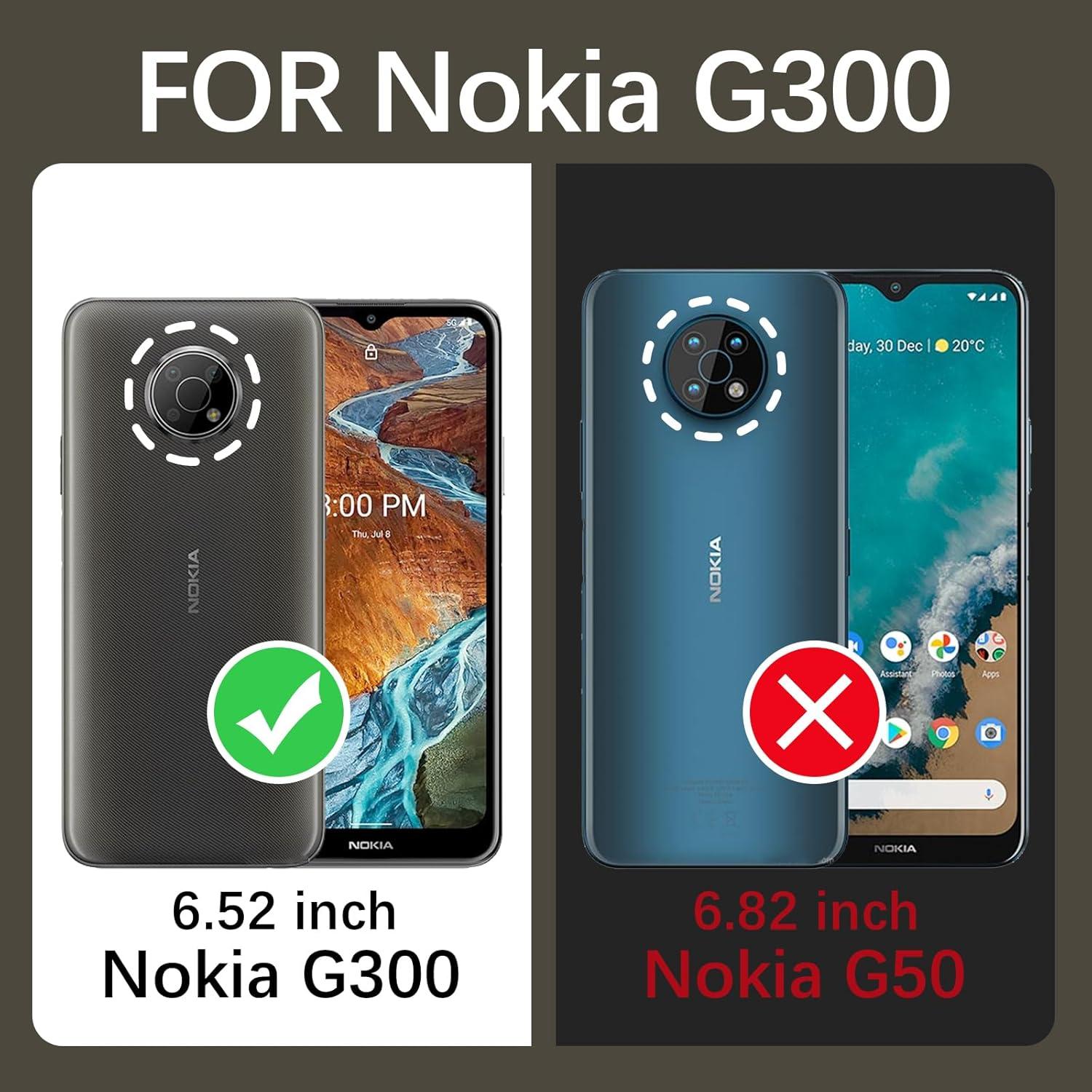 Funda TPU Brillante Rosa para Nokia G300 5G con Soporte