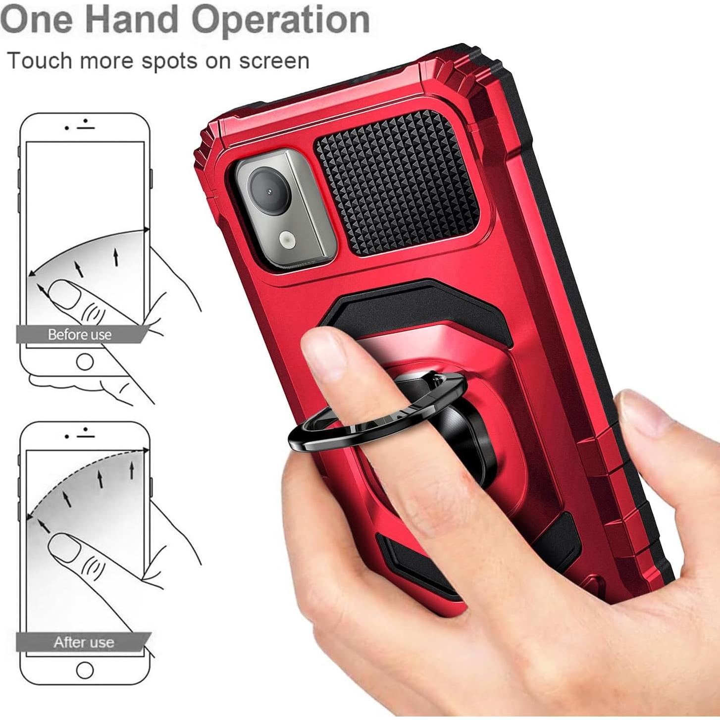 Funda NZND para Nokia C110 con Protector de Pantalla Templado