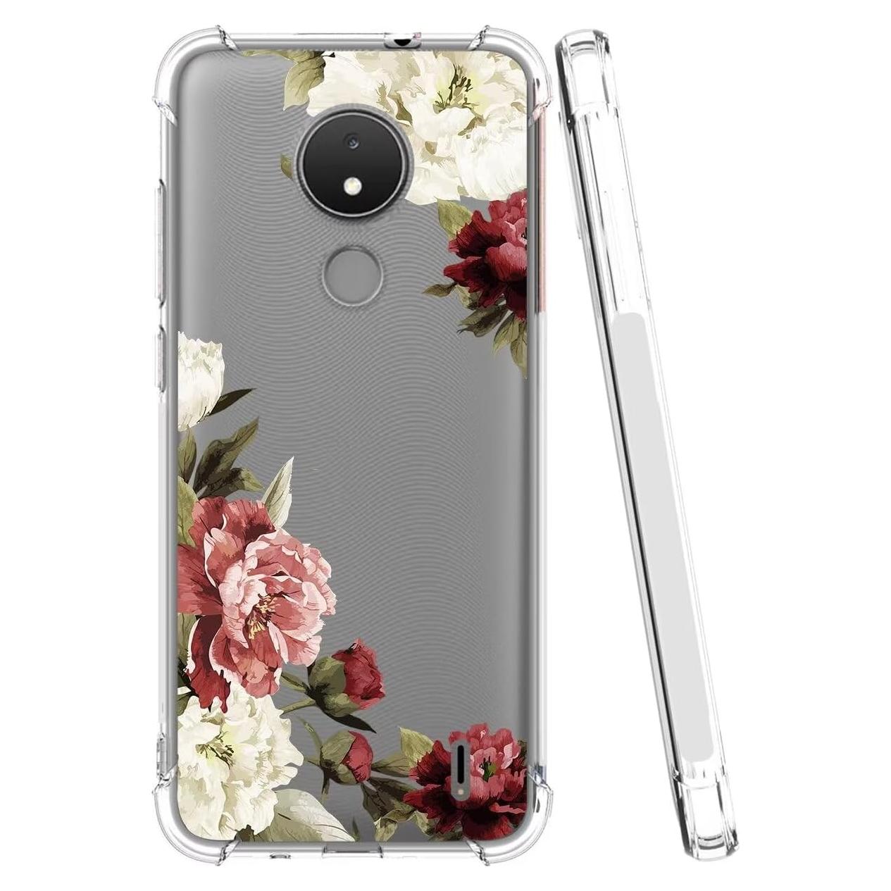 Funda TPU Floral para Nokia C21/C20/C10 - Protección Premium