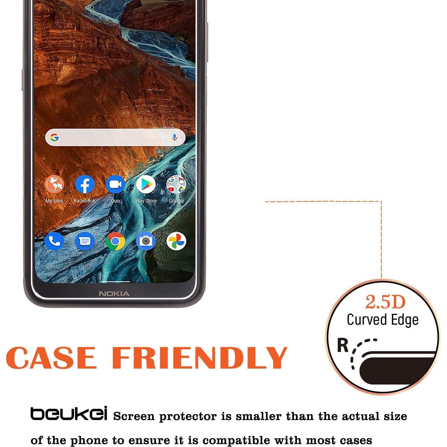 Protector de Pantalla Vidrio Templado Beukei para Nokia G300 5G - 3 Pzas