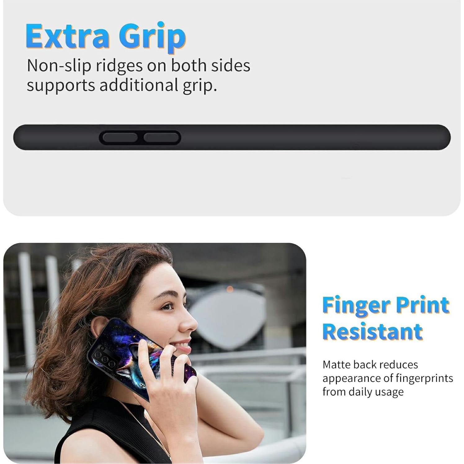 Funda TPU Suave Dikoer para Nokia C300 6.52" Lobo Lunar