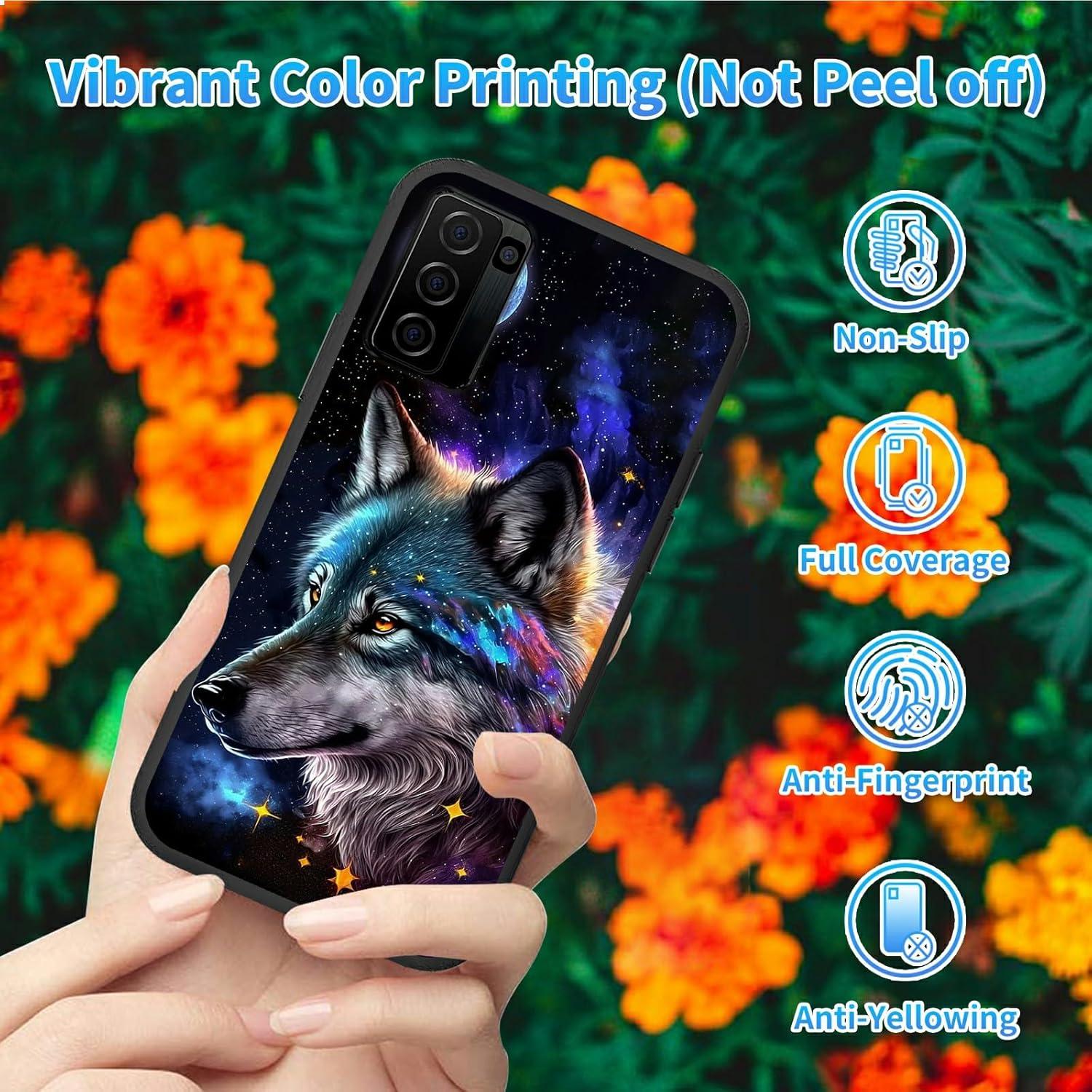 Funda TPU Suave Dikoer para Nokia C300 6.52" Lobo Lunar
