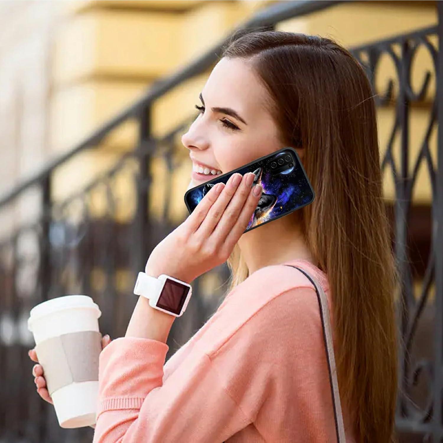 Funda TPU Suave Dikoer para Nokia C300 6.52" Lobo Lunar