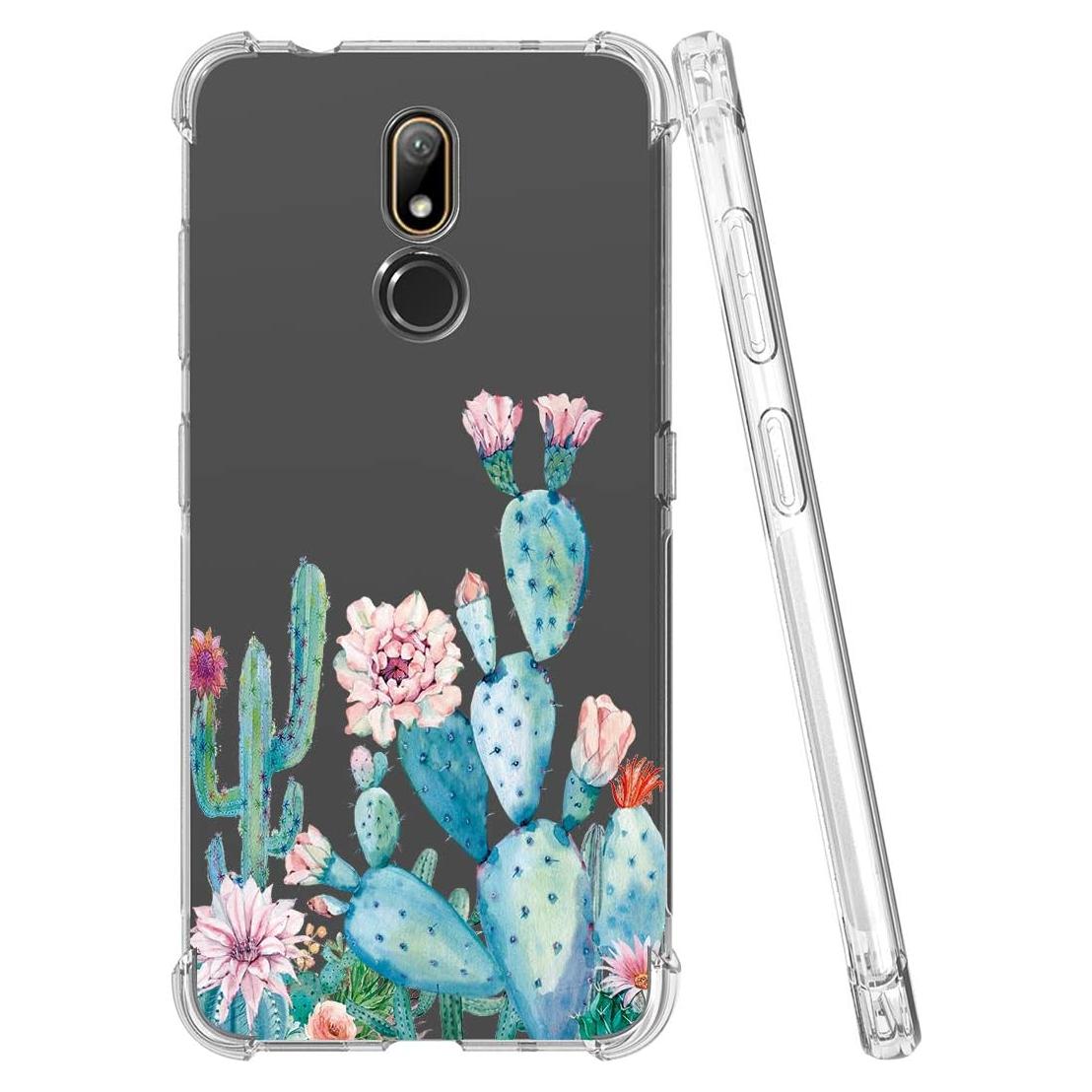 Funda TPU Transparente para Nokia 3.2 / 3V - Cactus