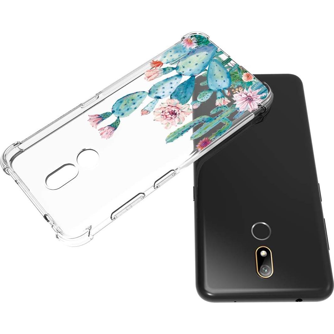 Funda TPU Transparente para Nokia 3.2 / 3V - Cactus