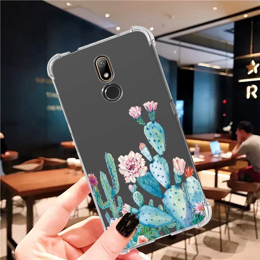 Funda TPU Transparente para Nokia 3.2 / 3V - Cactus