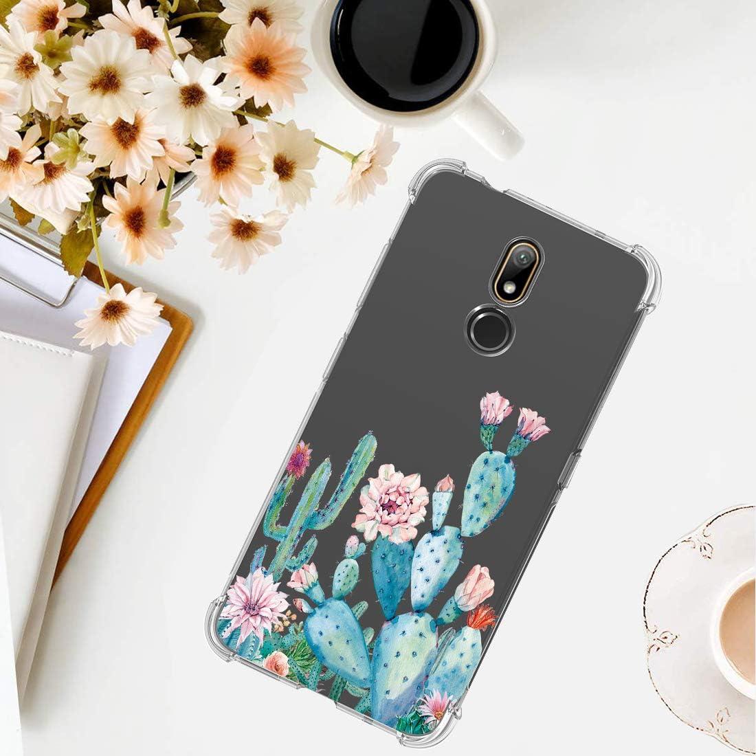 Funda TPU Transparente para Nokia 3.2 / 3V - Cactus