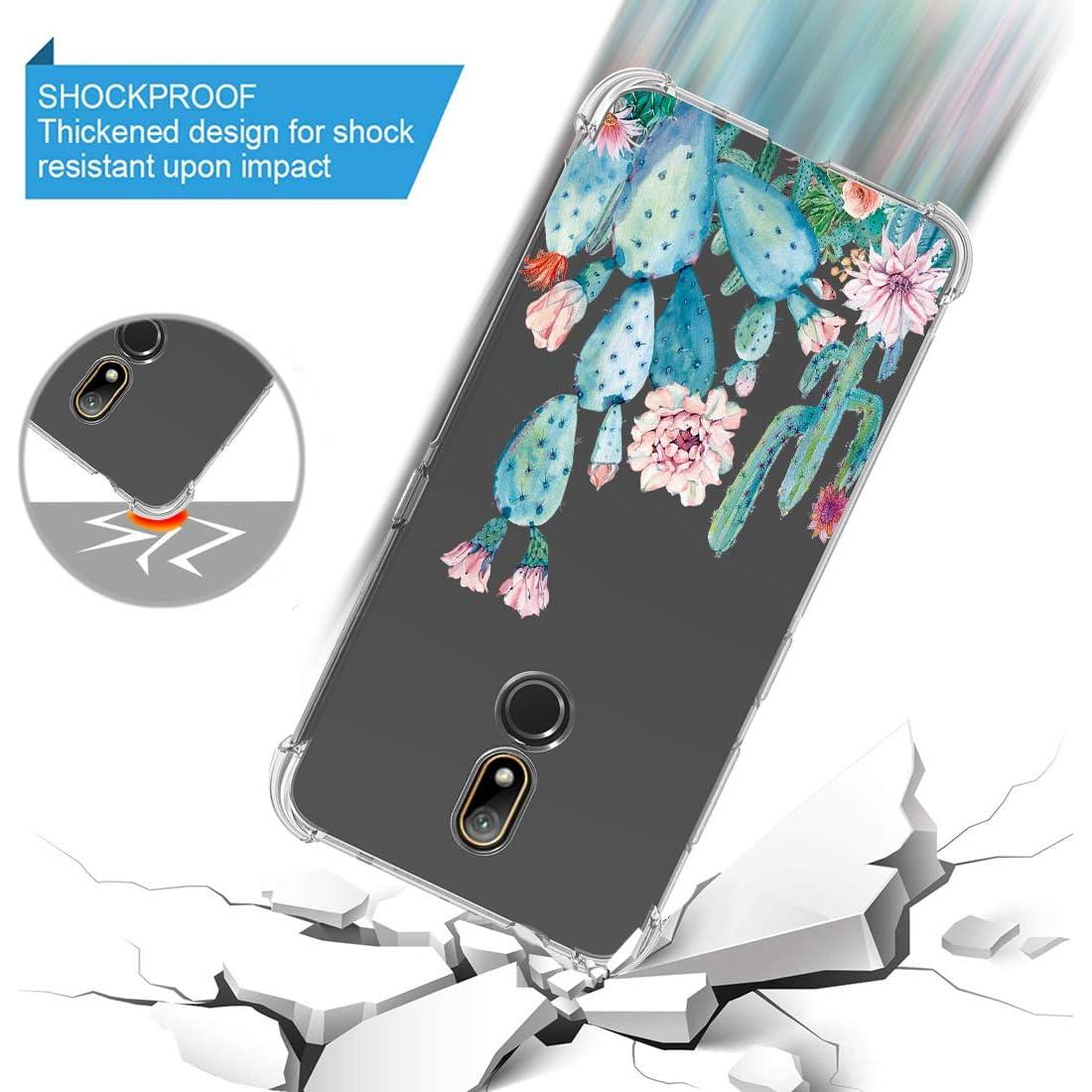 Funda TPU Transparente para Nokia 3.2 / 3V - Cactus