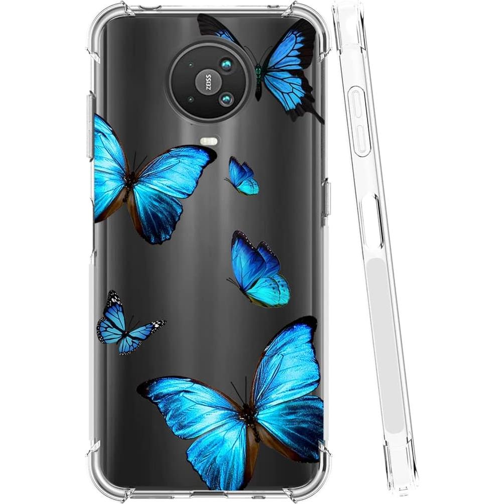 Funda Protectora Transparente TPU para Nokia G10/G20 - Mariposa