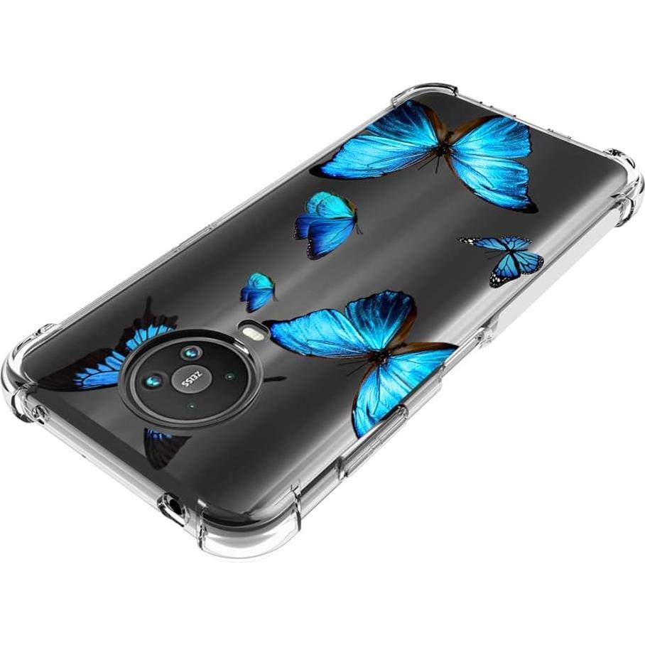 Funda Protectora Transparente TPU para Nokia G10/G20 - Mariposa