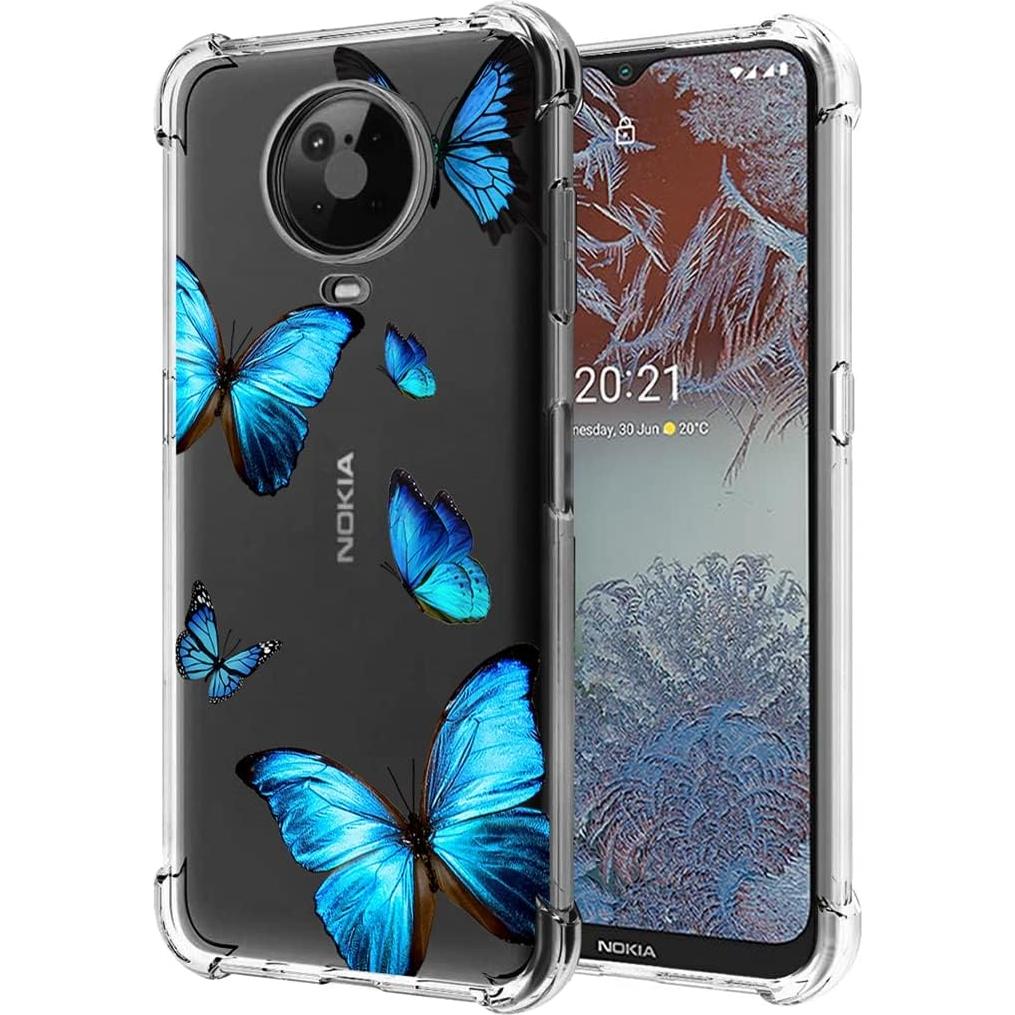 Funda Protectora Transparente TPU para Nokia G10/G20 - Mariposa