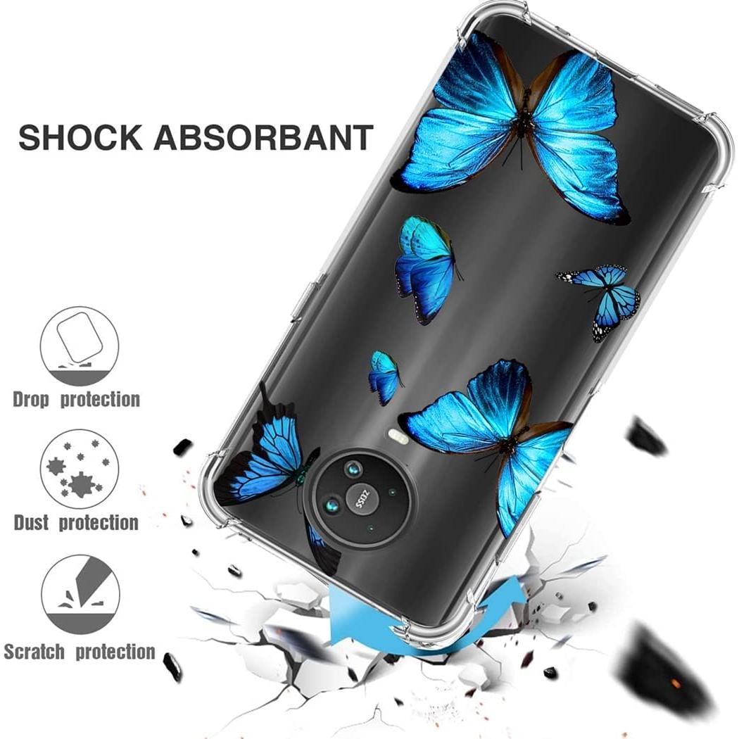 Funda Protectora Transparente TPU para Nokia G10/G20 - Mariposa