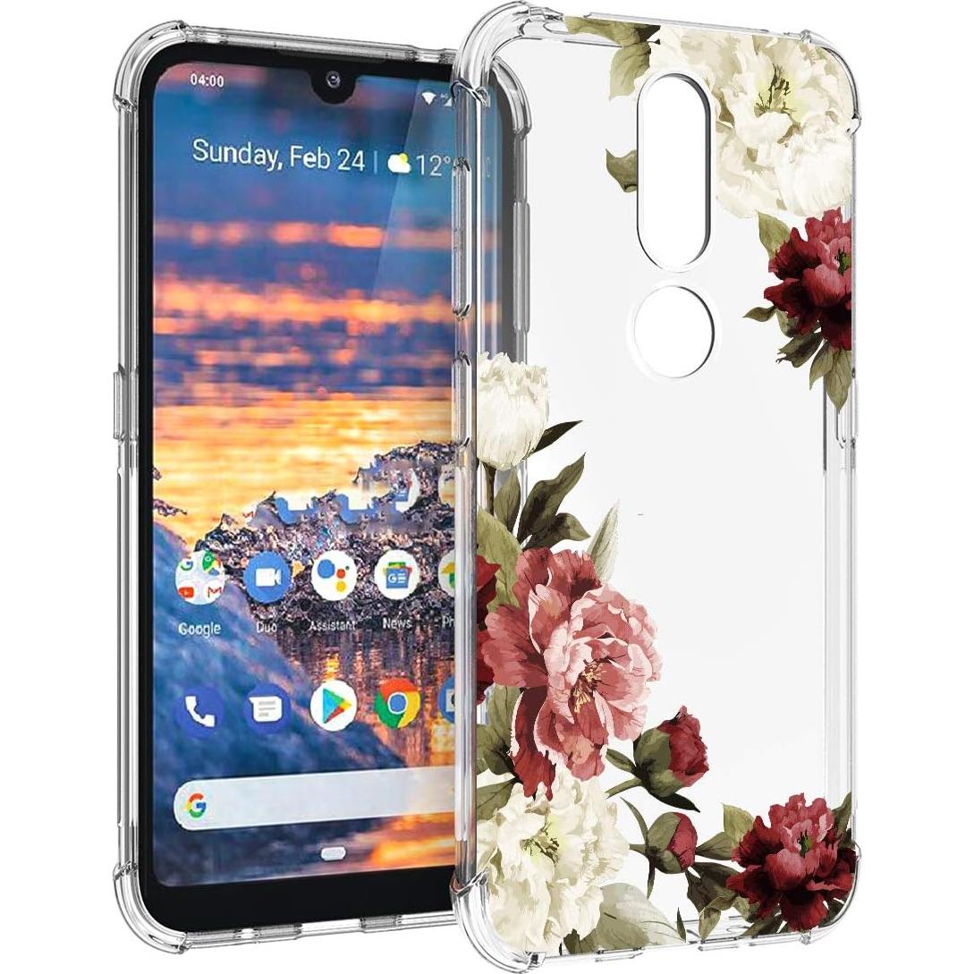 Funda TPU Clara para Nokia 4.2 - Diseño Floral, Ligera y Resistente