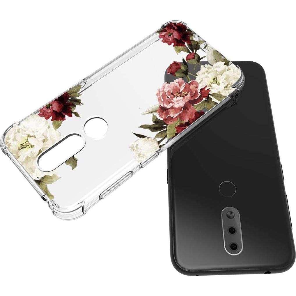Funda TPU Clara para Nokia 4.2 - Diseño Floral, Ligera y Resistente