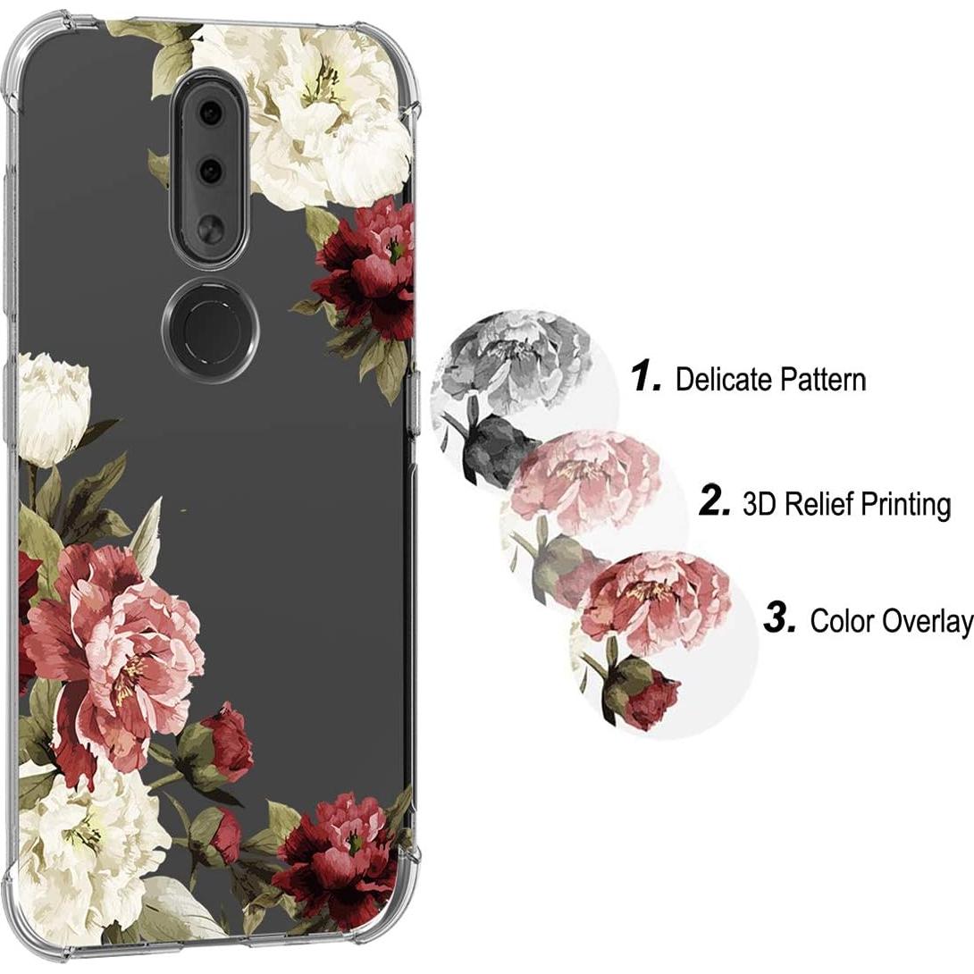 Funda TPU Clara para Nokia 4.2 - Diseño Floral, Ligera y Resistente