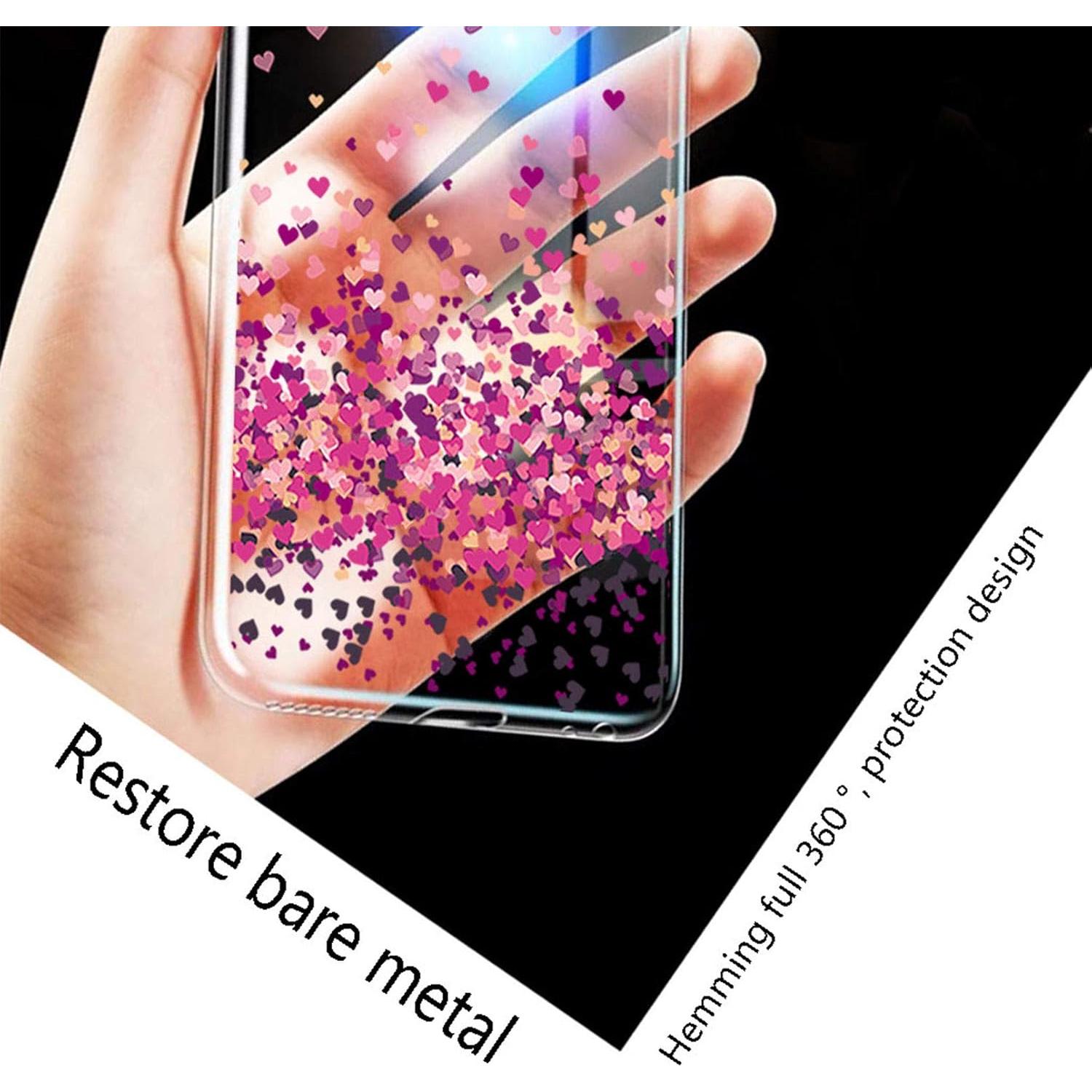 Funda Bumper KJYF para Nokia 8 V 5G UW - Transparente Rojo