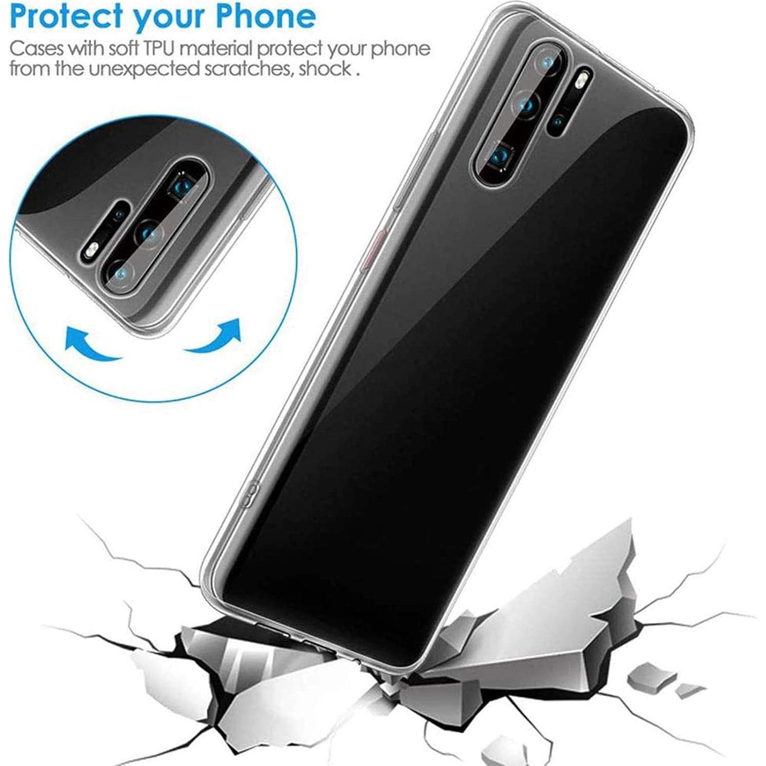 Funda Bumper KJYF para Nokia 8 V 5G UW - Transparente Rojo