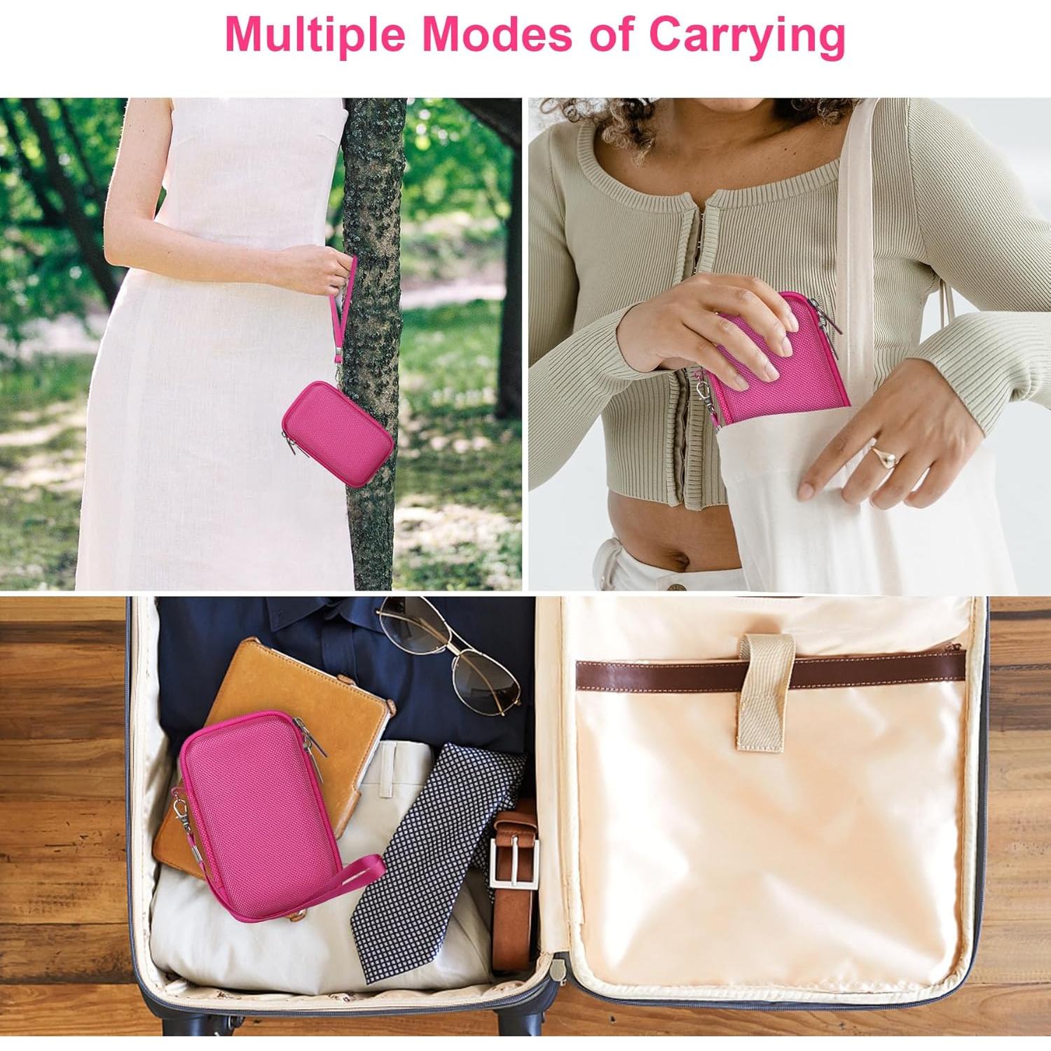 Funda Canboc para Cámara Digital Sony ZV-1/ZV-1F/ZV-1 II - Color Rojo Rosa