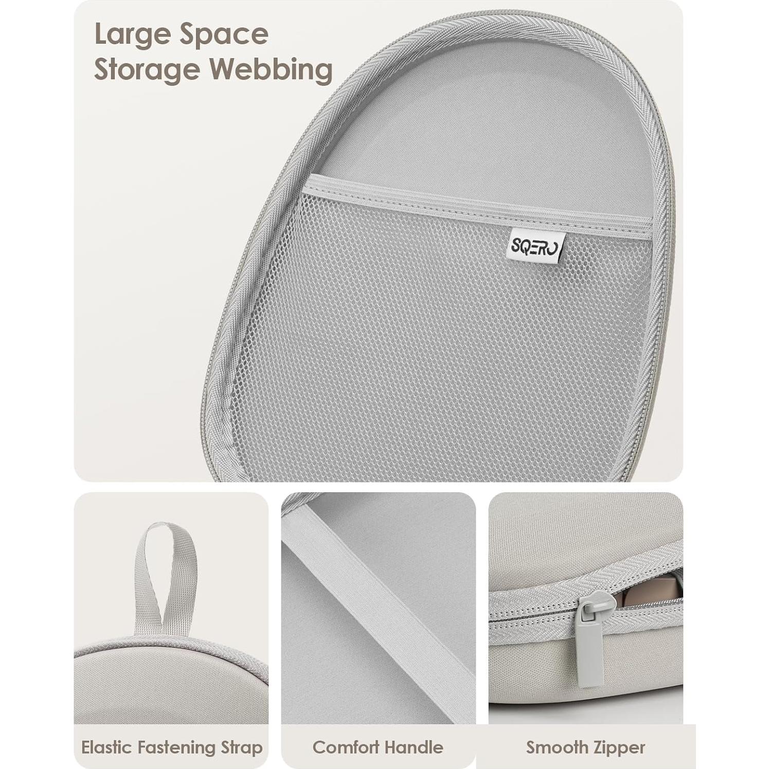 Funda Dura Superdelgada SQERO para Auriculares Diadema Beige