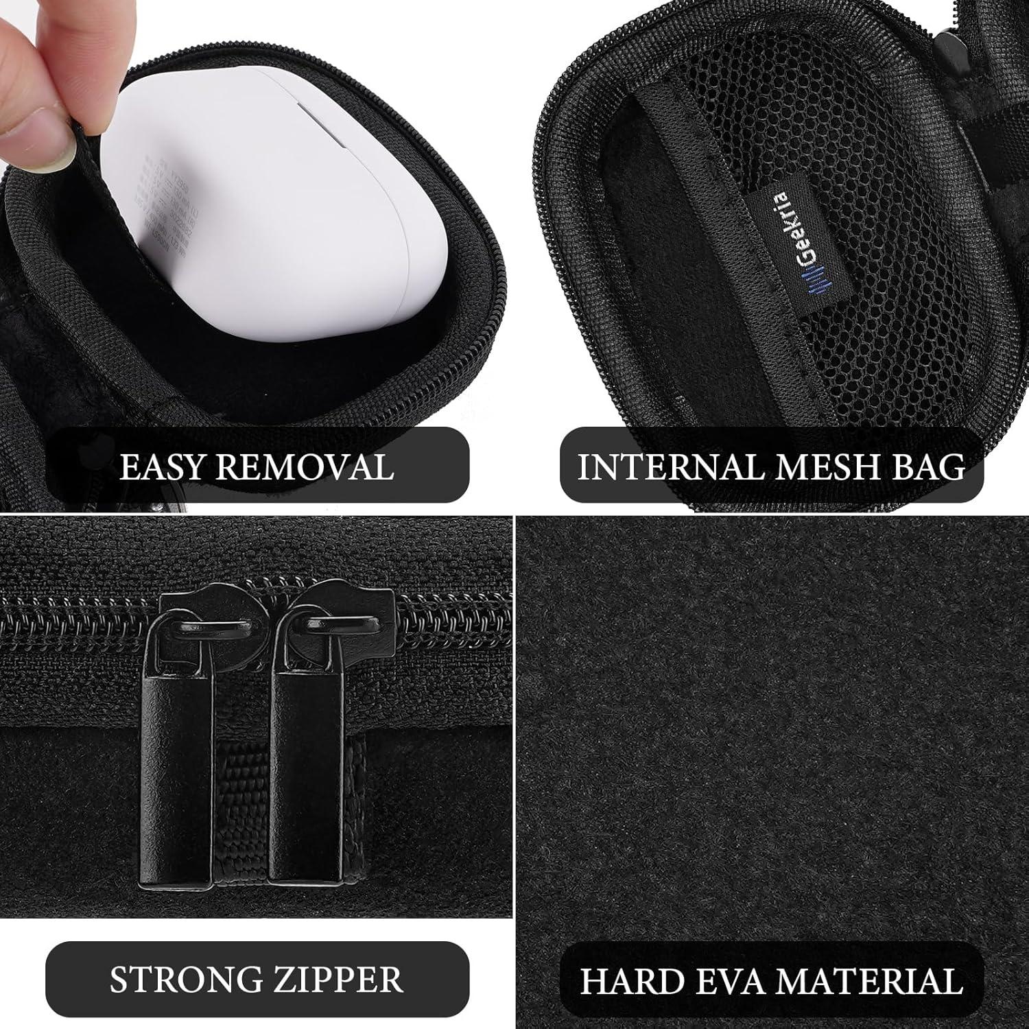 Funda Dura Geekria para Auriculares Sony WF-1000XM6, XM4, Negro