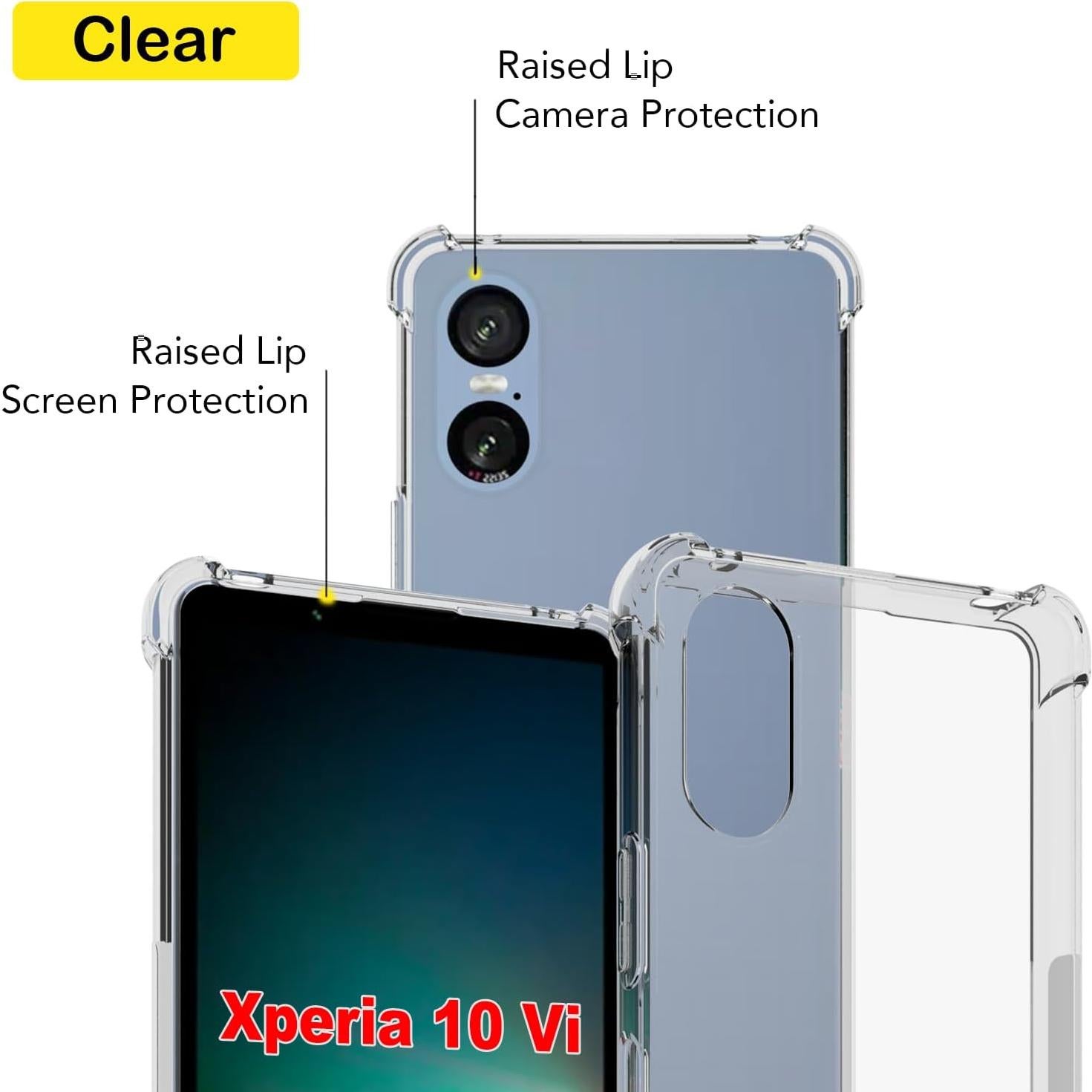 Funda TPU Transparente USTIYA para Sony Xperia 10 Vi 6 Gen
