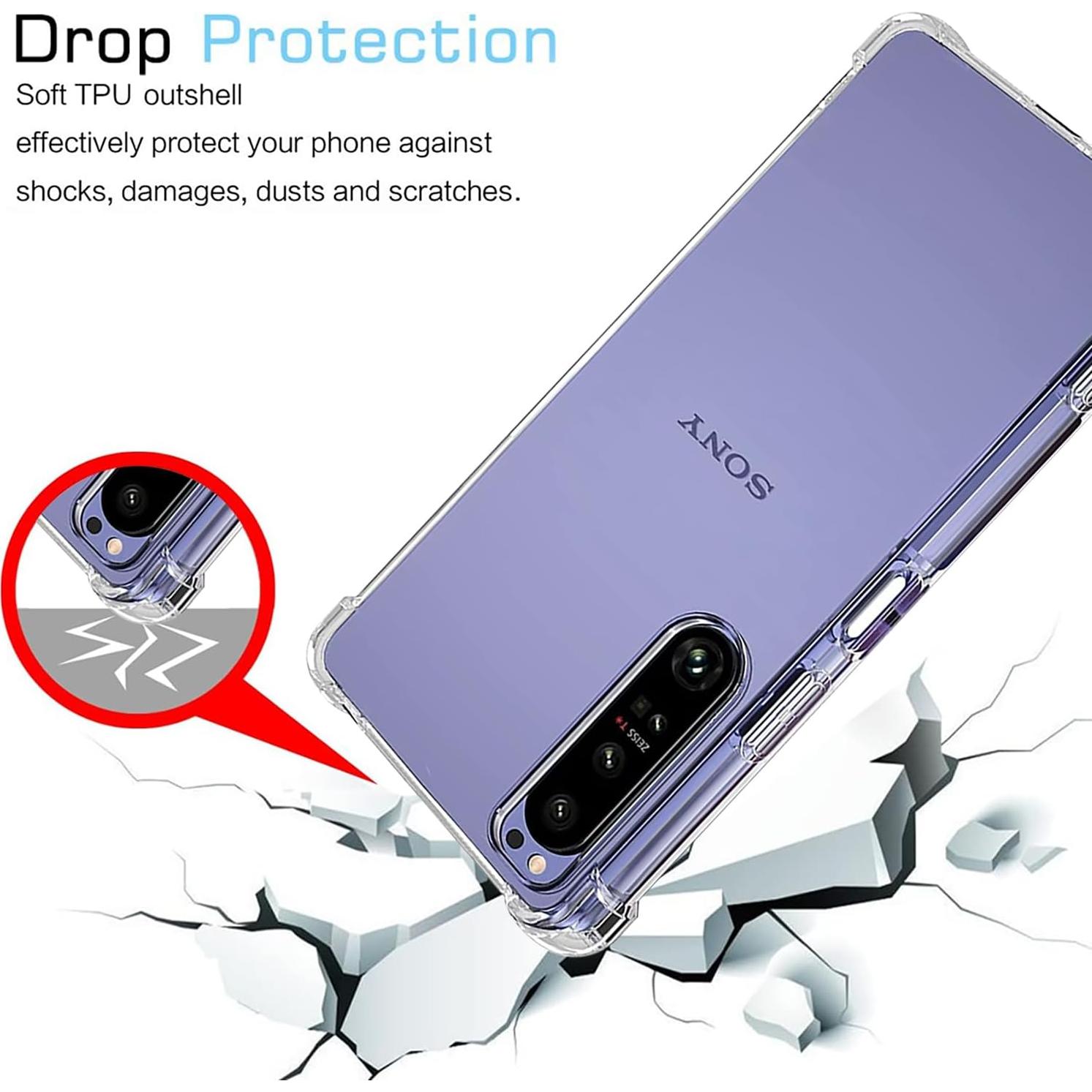 Funda de Silicona Transparente para Sony Xperia 1 III 6.5"