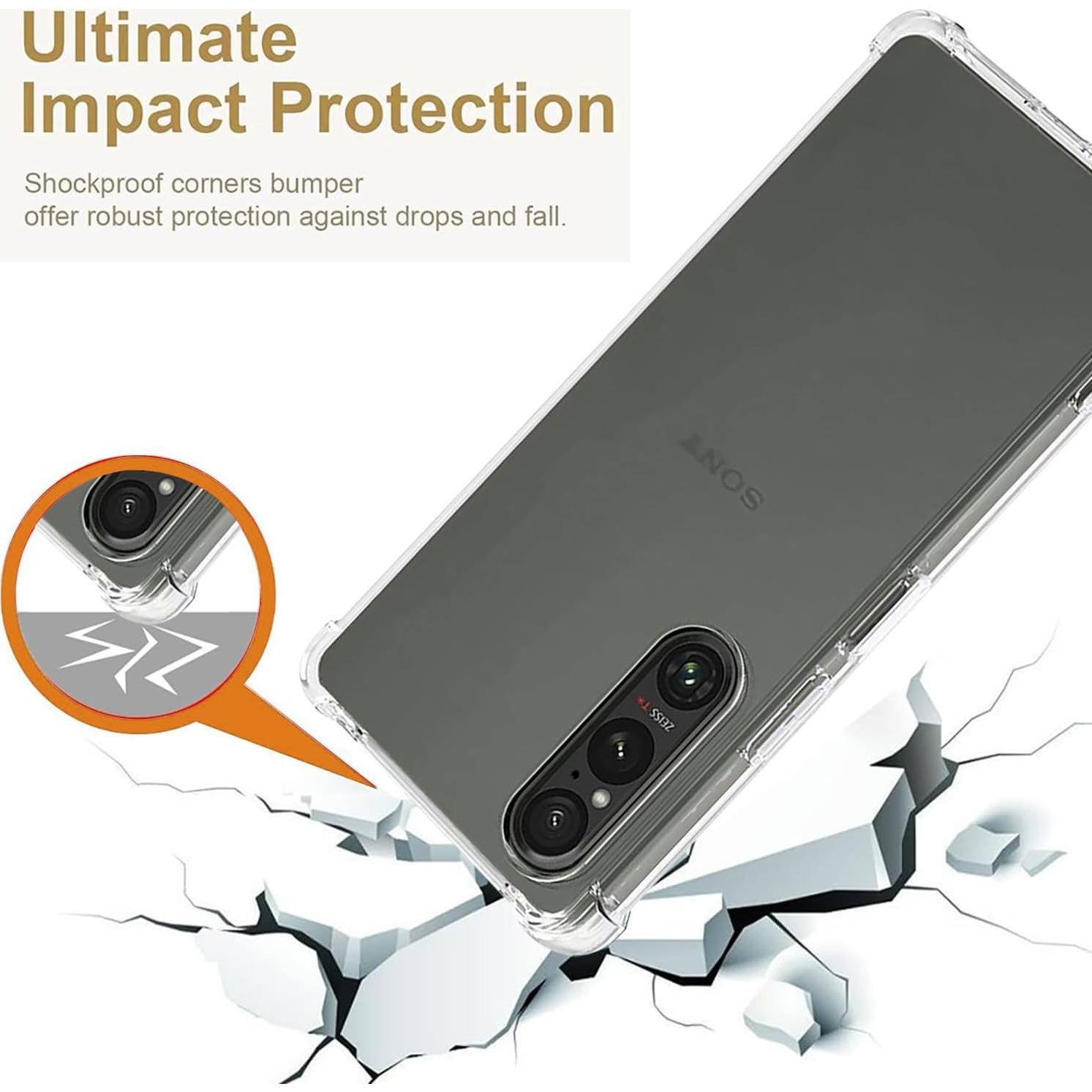 Funda TPU Transparente para Sony Xperia 1 V 6.5" 2023