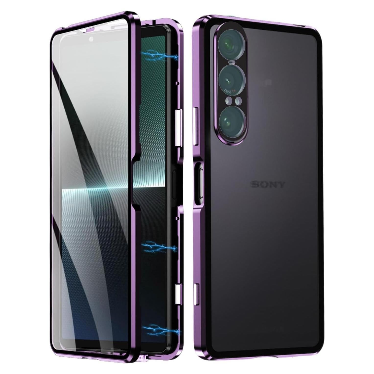 Funda QUIETIP para Sony Xperia 1 VII 5G, Vidrio Templado y Metal