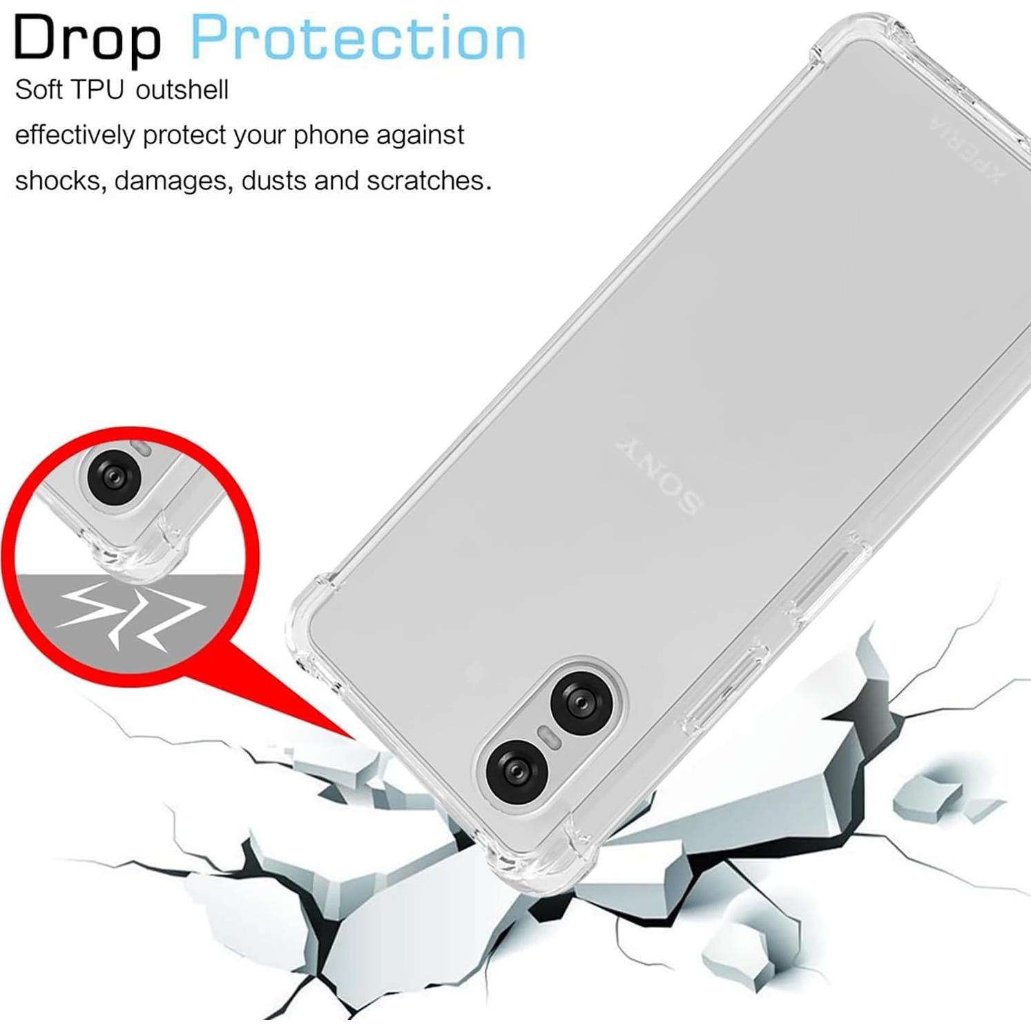 Funda Bumper Flexible TPU Claro para Sony Xperia 10 VI