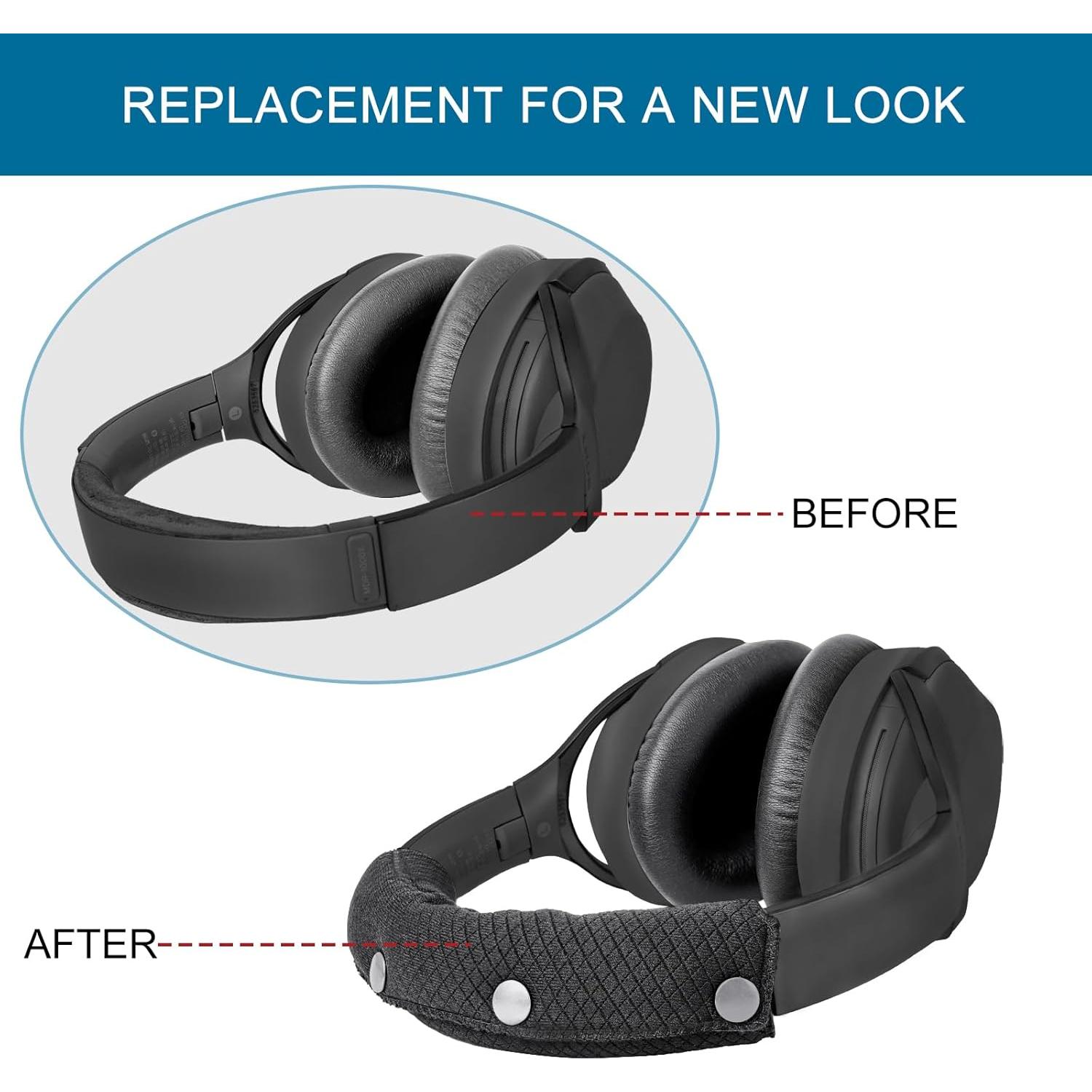 Cubierta de Banda GEVO para Auriculares Sony WH-1000XM4, Negro