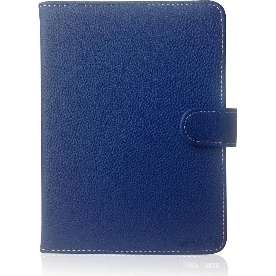 Funda de Libro de Cuero PU Azul para Lector de Ebook 6"