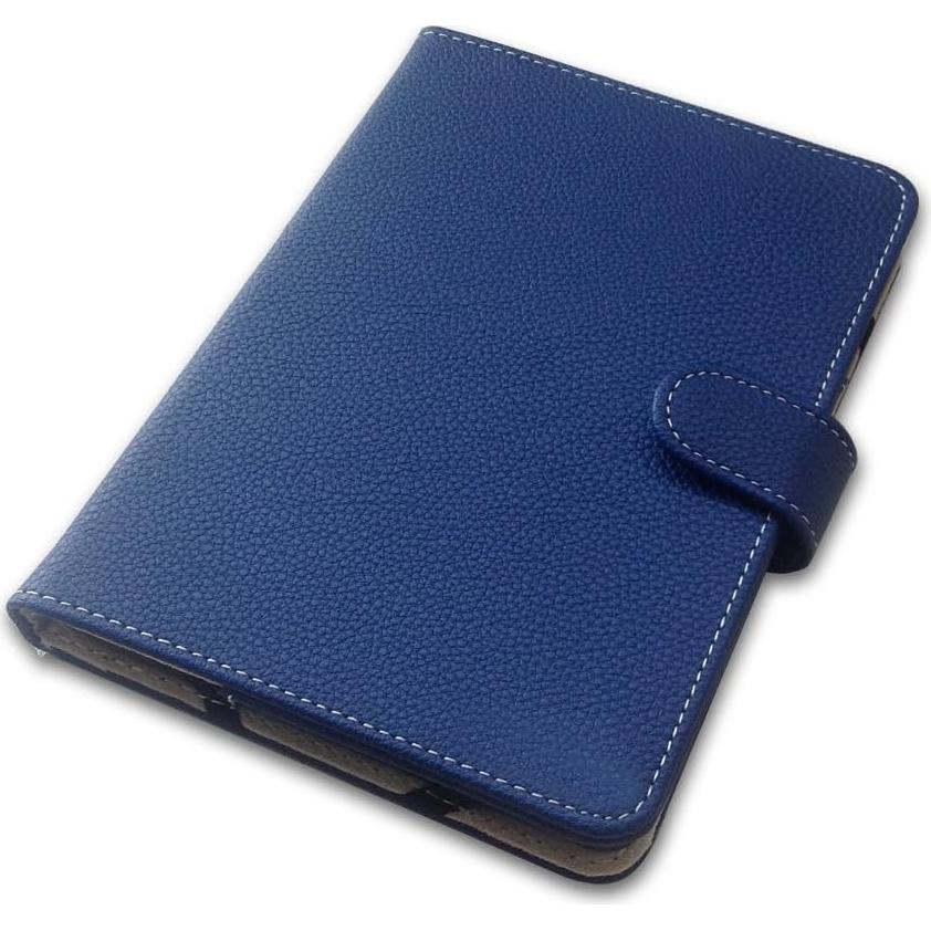 Funda de Libro de Cuero PU Azul para Lector de Ebook 6"