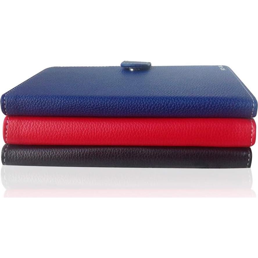 Funda de Libro de Cuero PU Azul para Lector de Ebook 6"