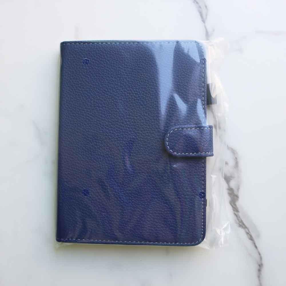 Funda de Libro de Cuero PU Azul para Lector de Ebook 6"