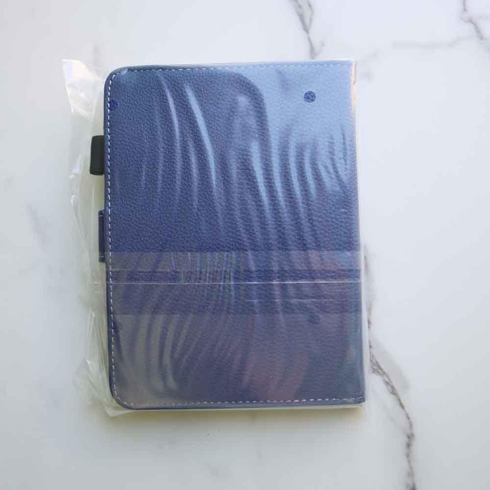 Funda de Libro de Cuero PU Azul para Lector de Ebook 6"