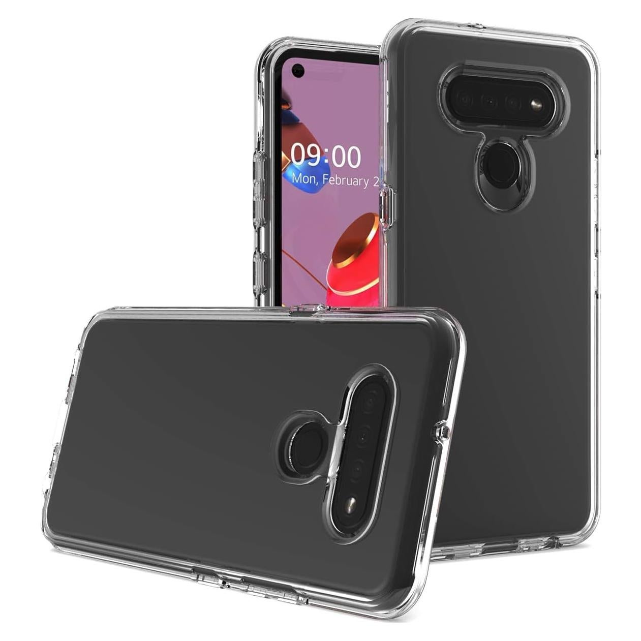 Funda Híbrida Transparente CELZEN para LG K51 y Reflect