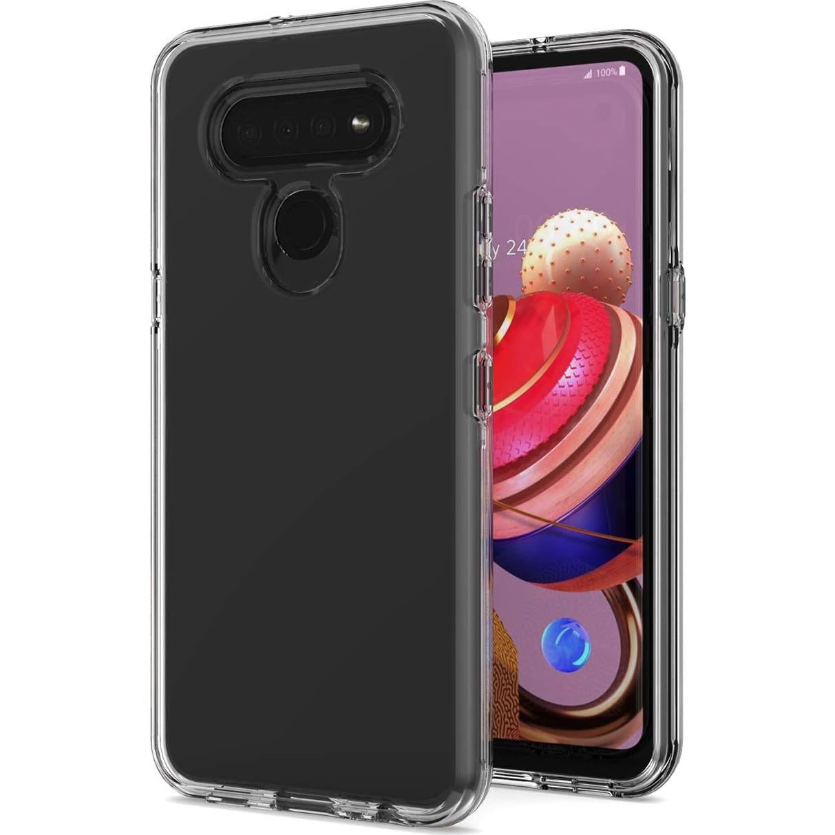 Funda Híbrida Transparente CELZEN para LG K51 y Reflect