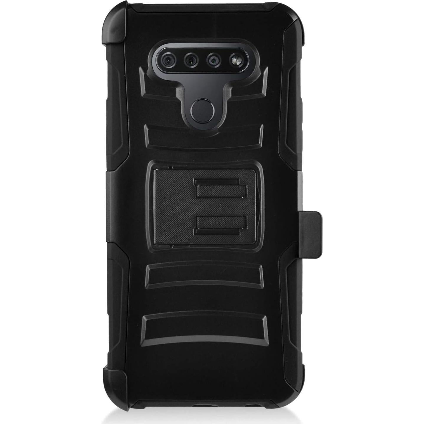 Funda Híbrida CELZEN para LG K51 y Reflect con Clip Negro