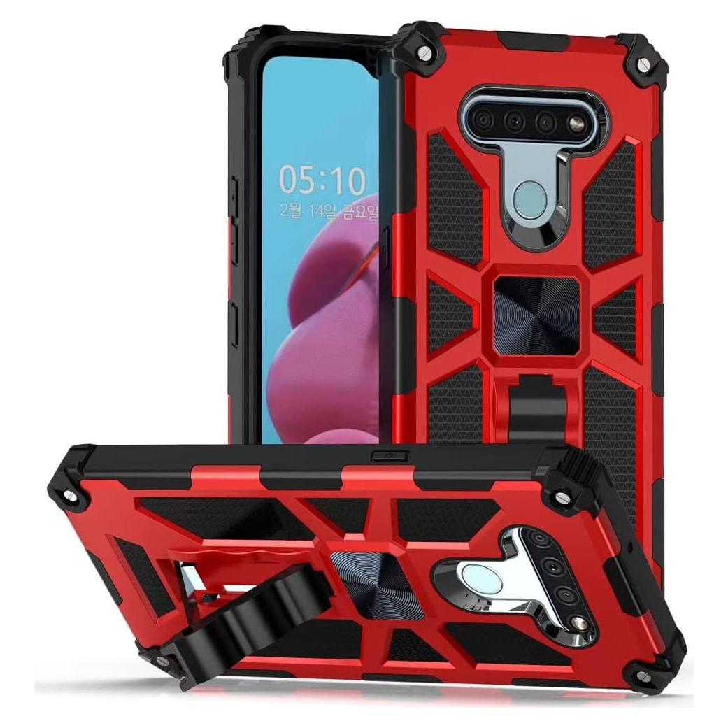 Funda híbrida Defender CELZEN para LG K51 y Reflect - ST6 Rojo