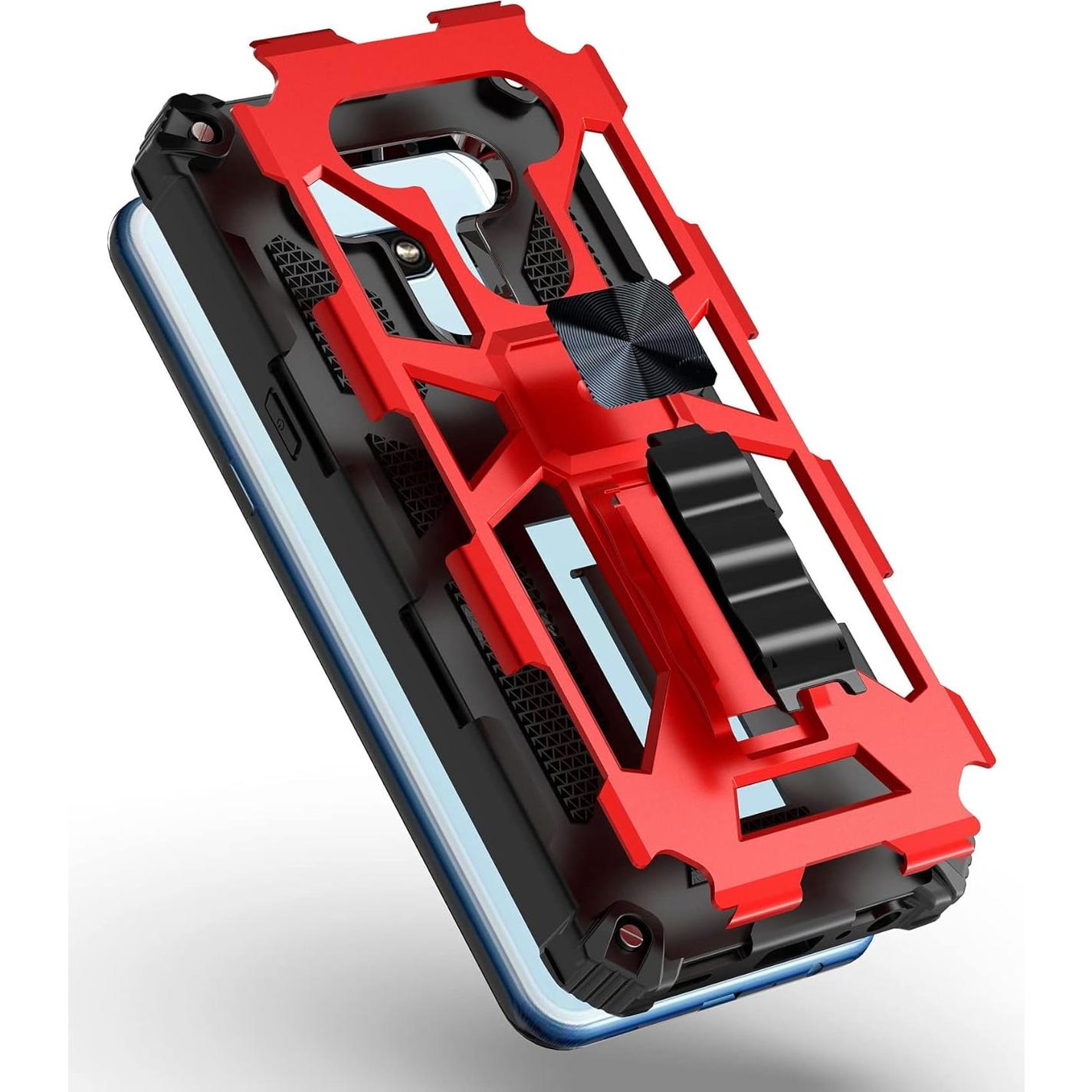 Funda híbrida Defender CELZEN para LG K51 y Reflect - ST6 Rojo