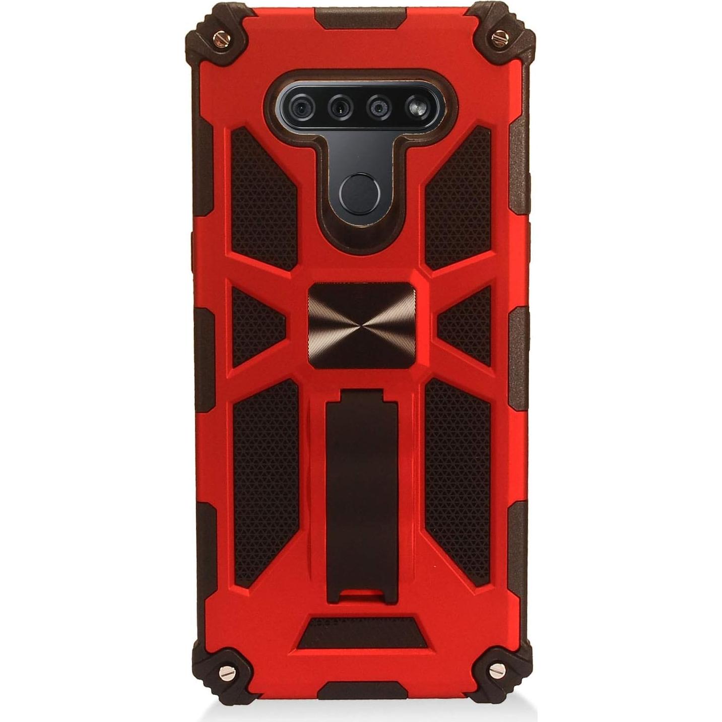 Funda híbrida Defender CELZEN para LG K51 y Reflect - ST6 Rojo