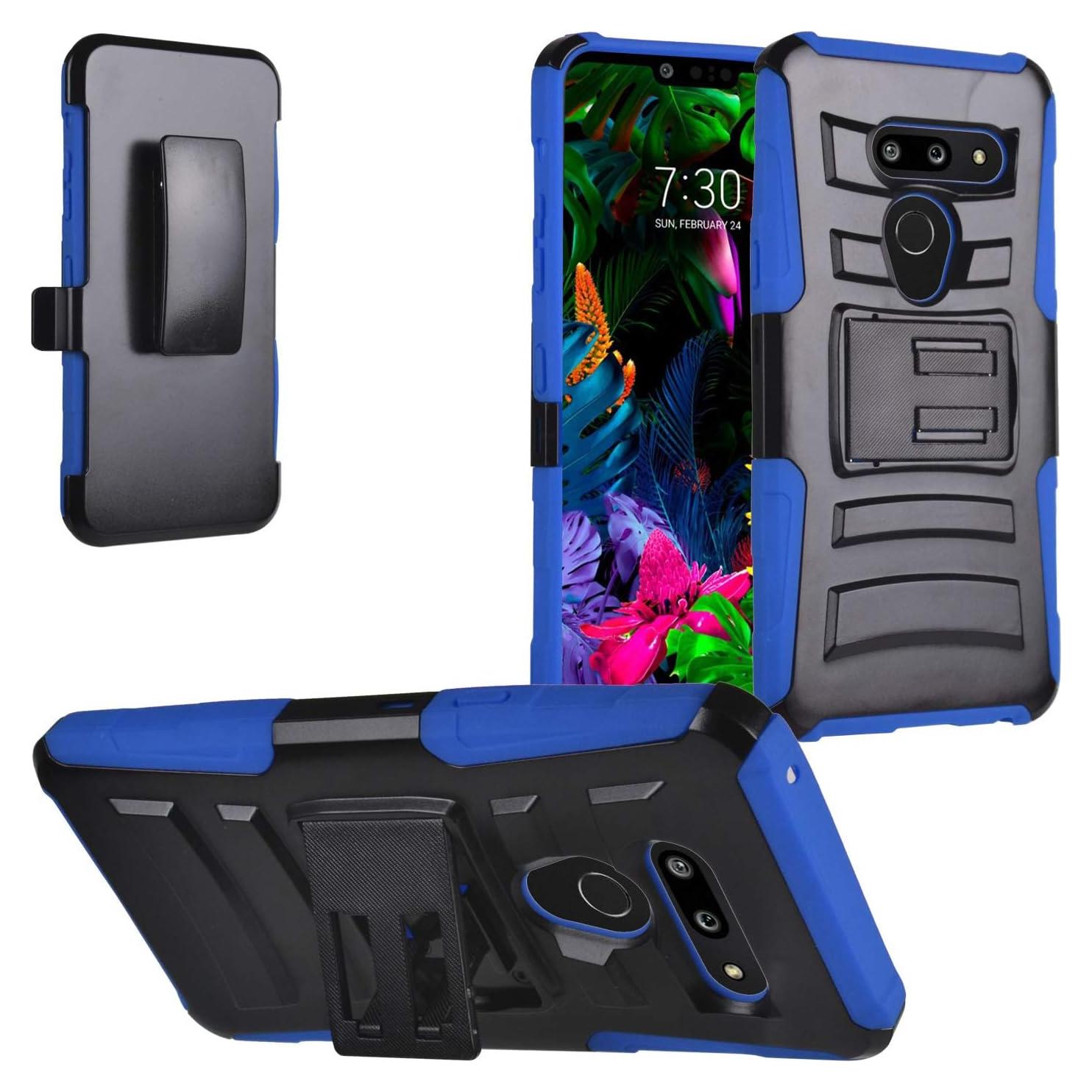 Funda Armadura Híbrida Eaglecell para LG G8 ThinQ - Azul/Negro