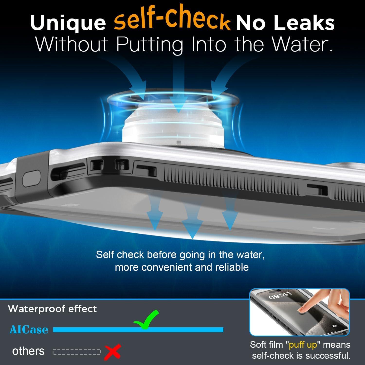 Funda de teléfono impermeable AICase universal para iPhone y Samsung