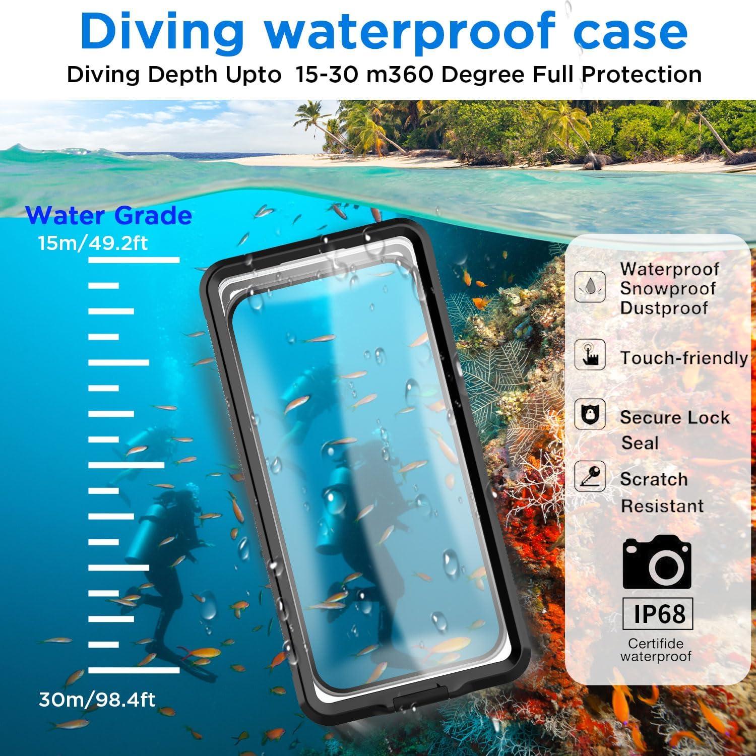Funda de teléfono impermeable AICase universal para iPhone y Samsung