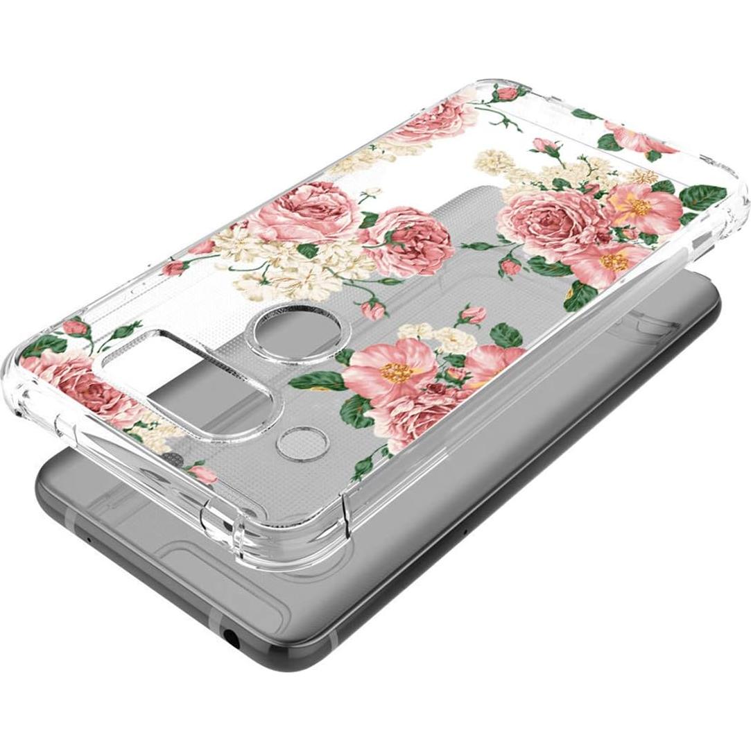 Funda TPU Floral Rosa para LG V30/V30+/V35/V35 ThinQ