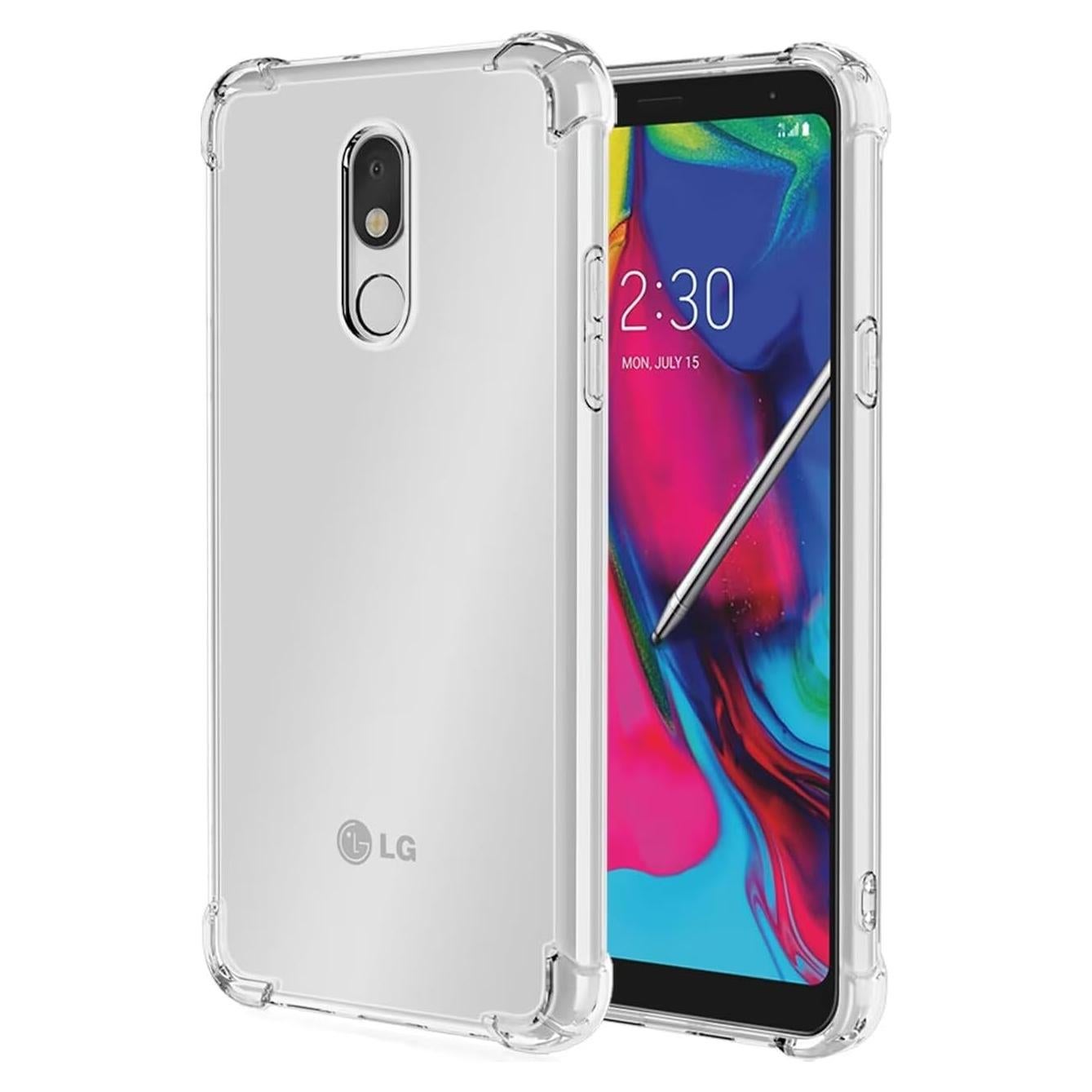 Funda Bumper Flexible Claro TPU para LG Stylo 4 y Q Stylus