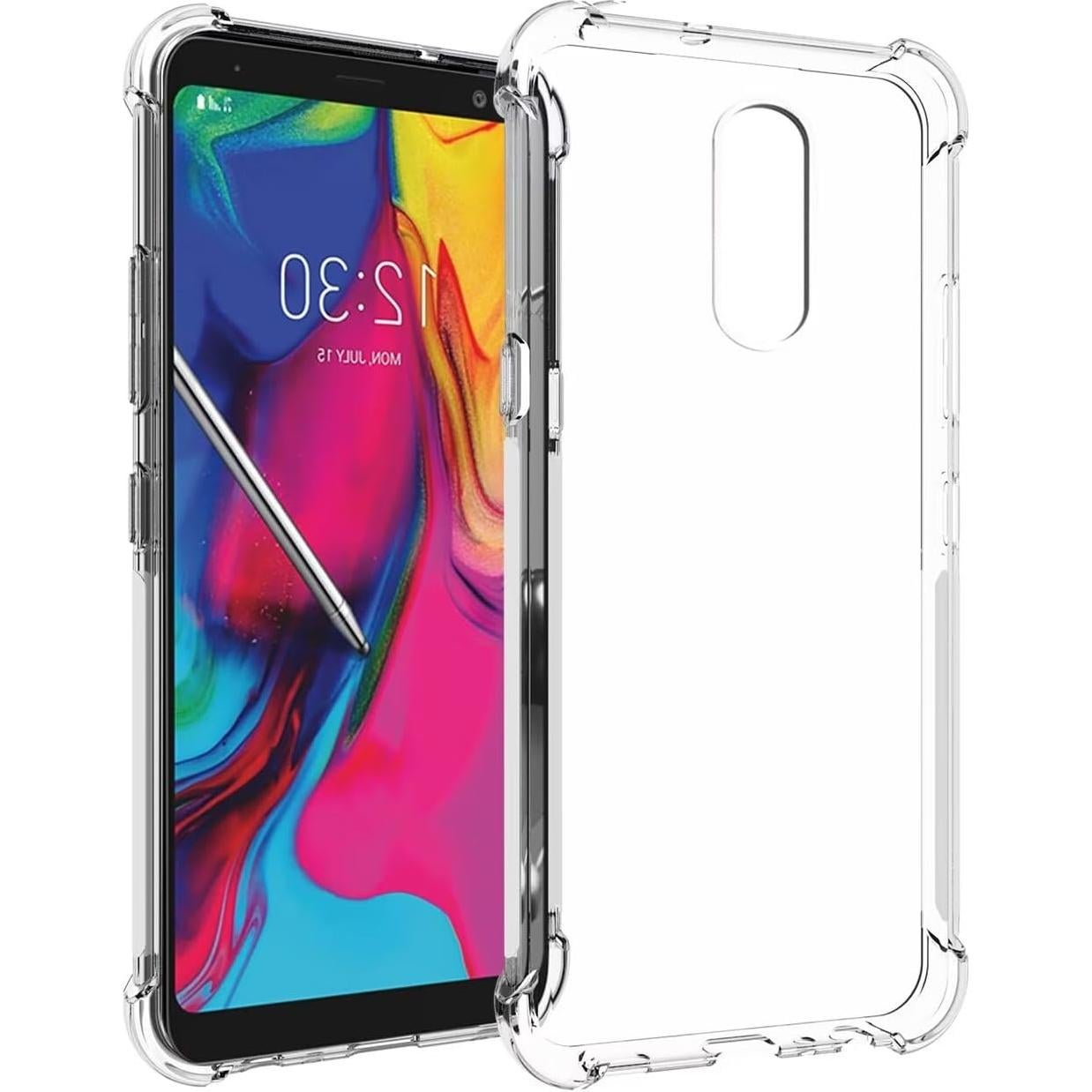 Funda Bumper Flexible Claro TPU para LG Stylo 4 y Q Stylus